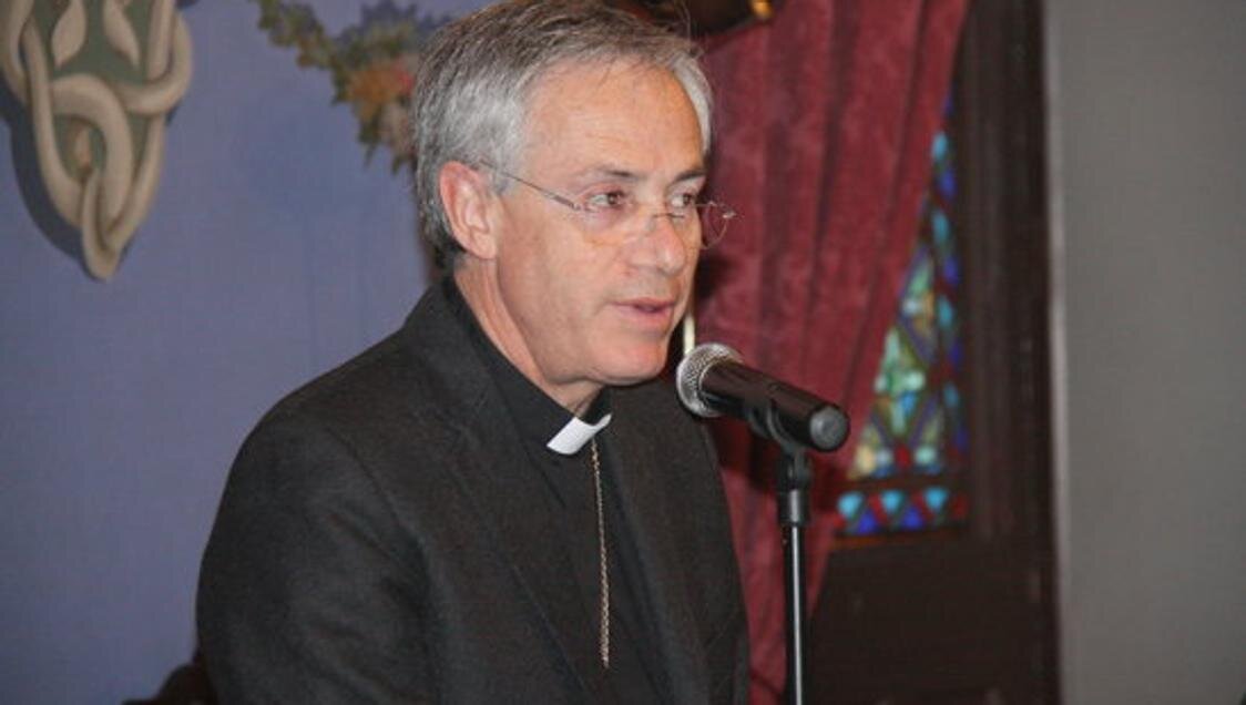 Monse&ntilde;or Rom&agrave; Casanova, obispo de Vic. 