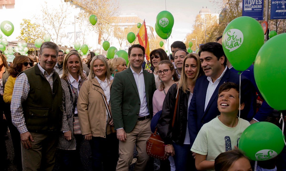 Pol&iacute;ticos del PP en la manifestaci&oacute;n
