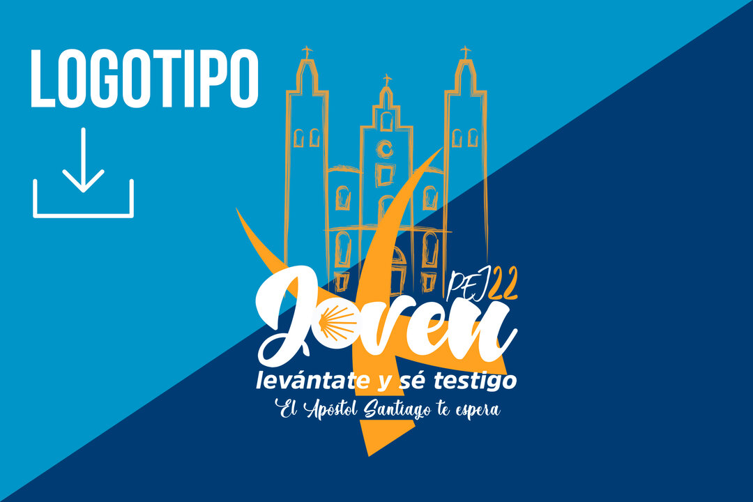 Logotipo de la peregrinación europea de jóvenes a Santiago. 