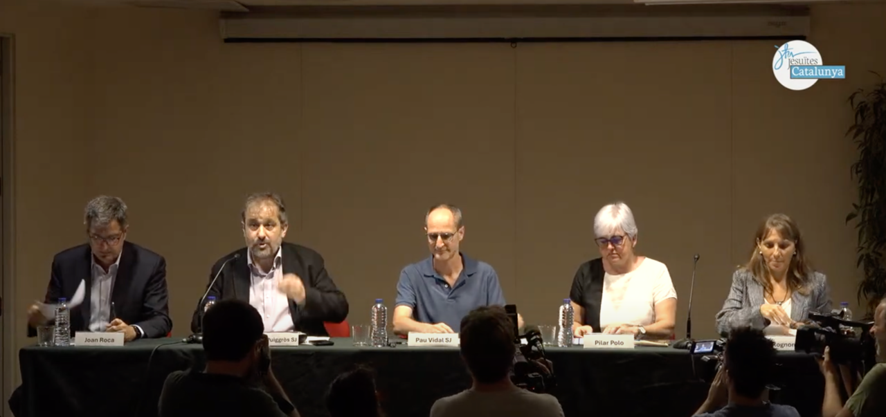 Rueda de prensa de los jesuitas de Catalu&ntilde;a para presentar la investigaci&oacute;n sobre abusos a menores.