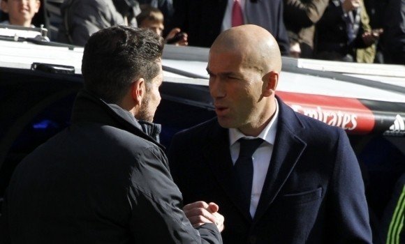Diego Pablo Simeone y Zinedine Zidane.
