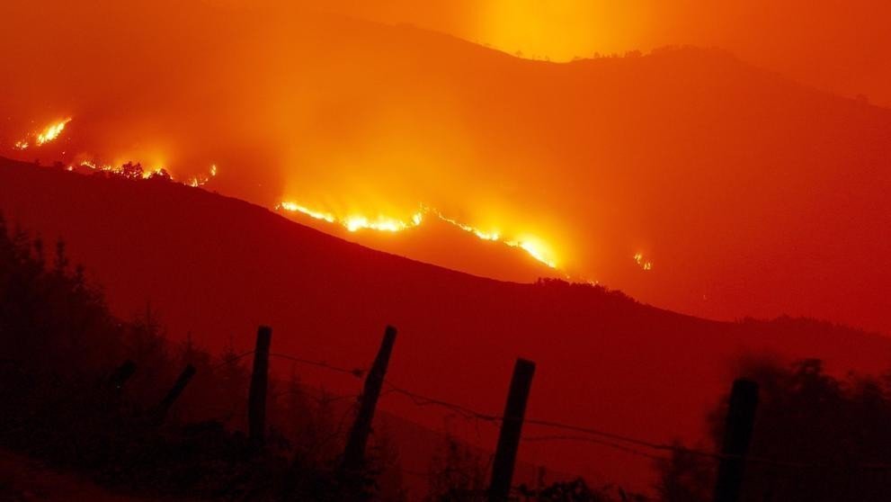 Incendio en Galicia.
