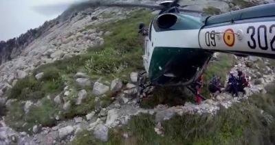 Rescate de la Guardia Civil en el Pirineo