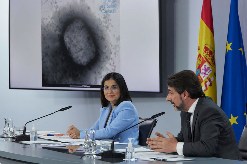 Carolina Darias comparece para informar sobre la viruela del mono (Foto:  Jesús Hellín / Europa Press).