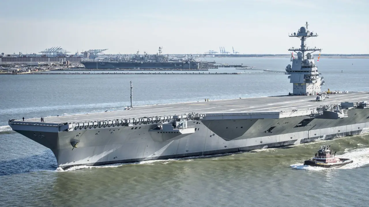 El gigante nuclear Gerald R. Ford en maniobras con la 6ª Flota. Wikipedia
