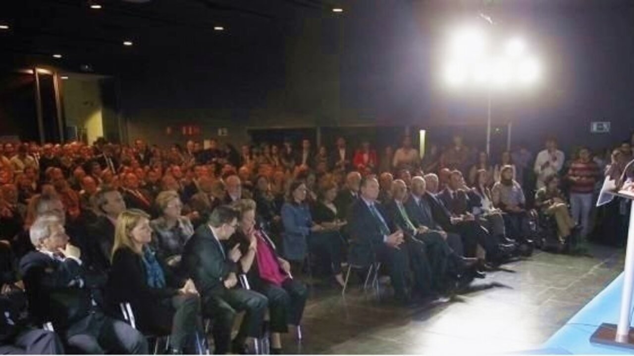 Alberto Fabra pronuncia su discurso en el acto en el Museu Valenci&agrave; de l&rsquo;Art i la Modernitat.