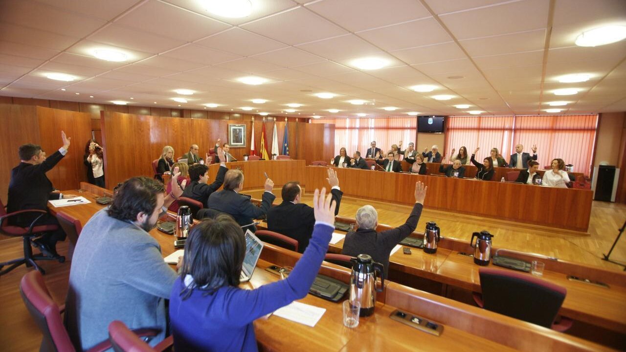 Pleno del ayuntamiento de Vigo.