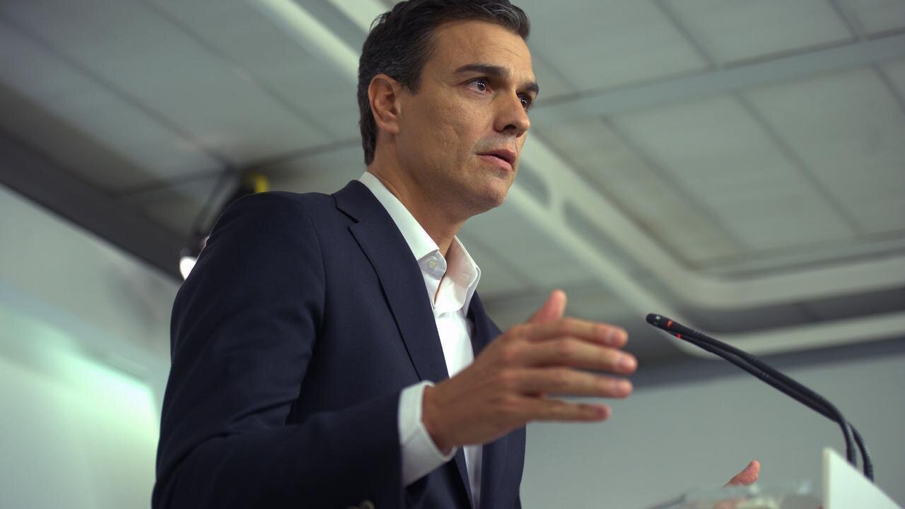 Pedro S&aacute;nchez anuncia su dimisi&oacute;n como secretario general del PSOE.