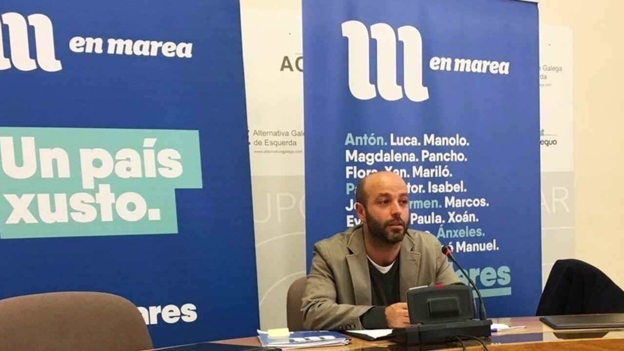 Luis Villares, portavoz de En Marea en el Parlamento de Galicia.