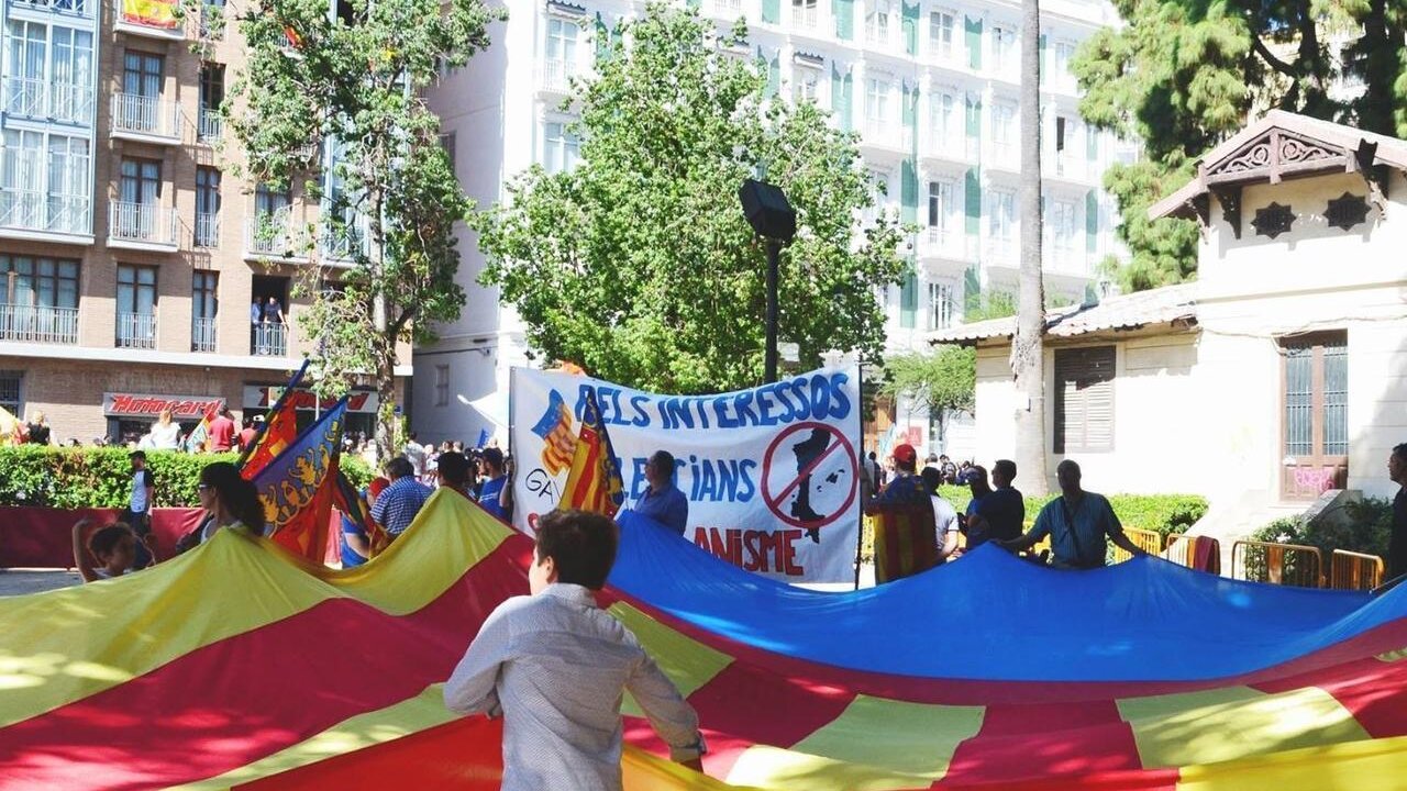 Manifestaci&oacute;n del Grup d'Acci&oacute; Valencianista.