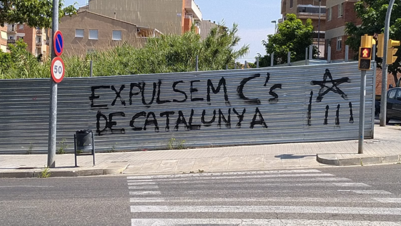 Pintadas contra Ciudadanos en L&eacute;rida