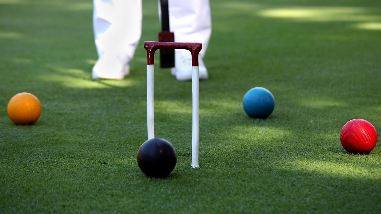Partido de croquet.