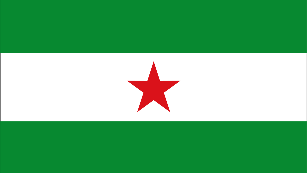 La arbonaida, la bandera nacionalista de Andaluc&iacute;a.