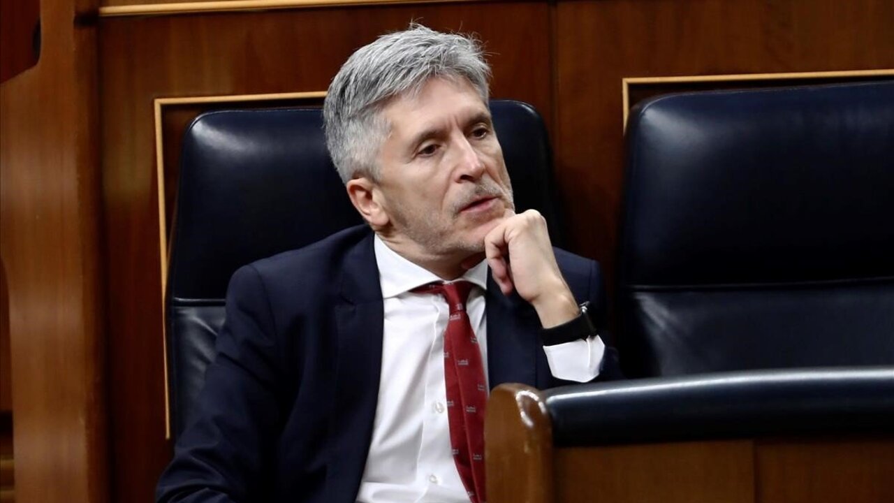 El ministro de Interior, Fernando Grande-Marlaska en una sesi&oacute;n del Congreso de los Diputados.