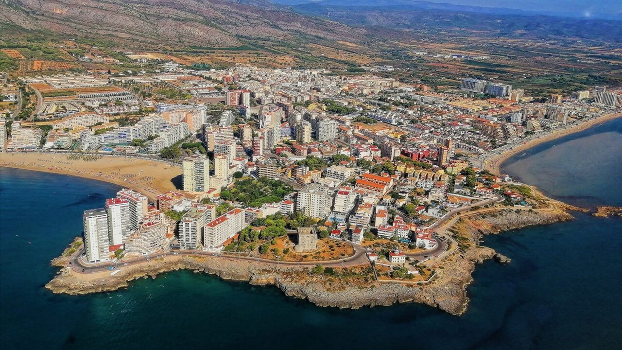 Vista a&eacute;rea de Oropesa del Mar, Castell&oacute;n