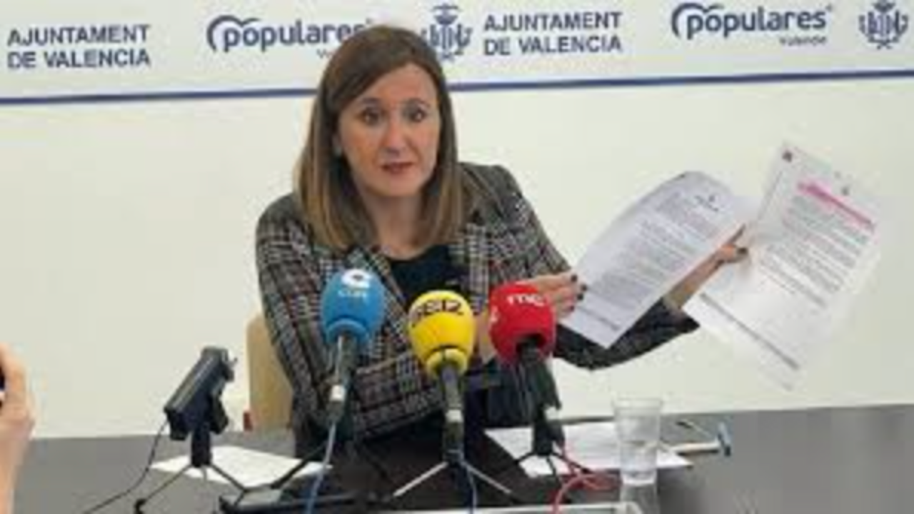 Concejala portavoz del PP en el Ayuntamiento de Valencia, Mar&iacute;a Jos&eacute; Catal&aacute;.