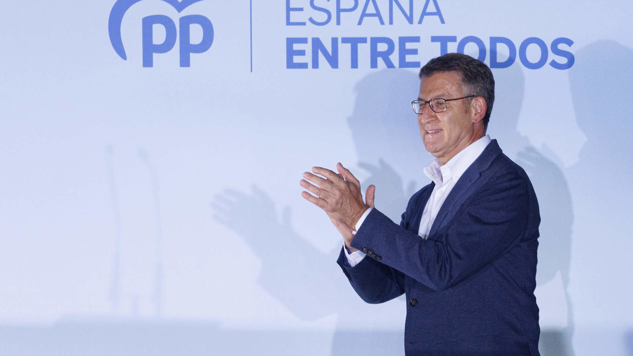 El l&iacute;der del PP. Alberto N&uacute;&ntilde;ez Feij&oacute;o. 