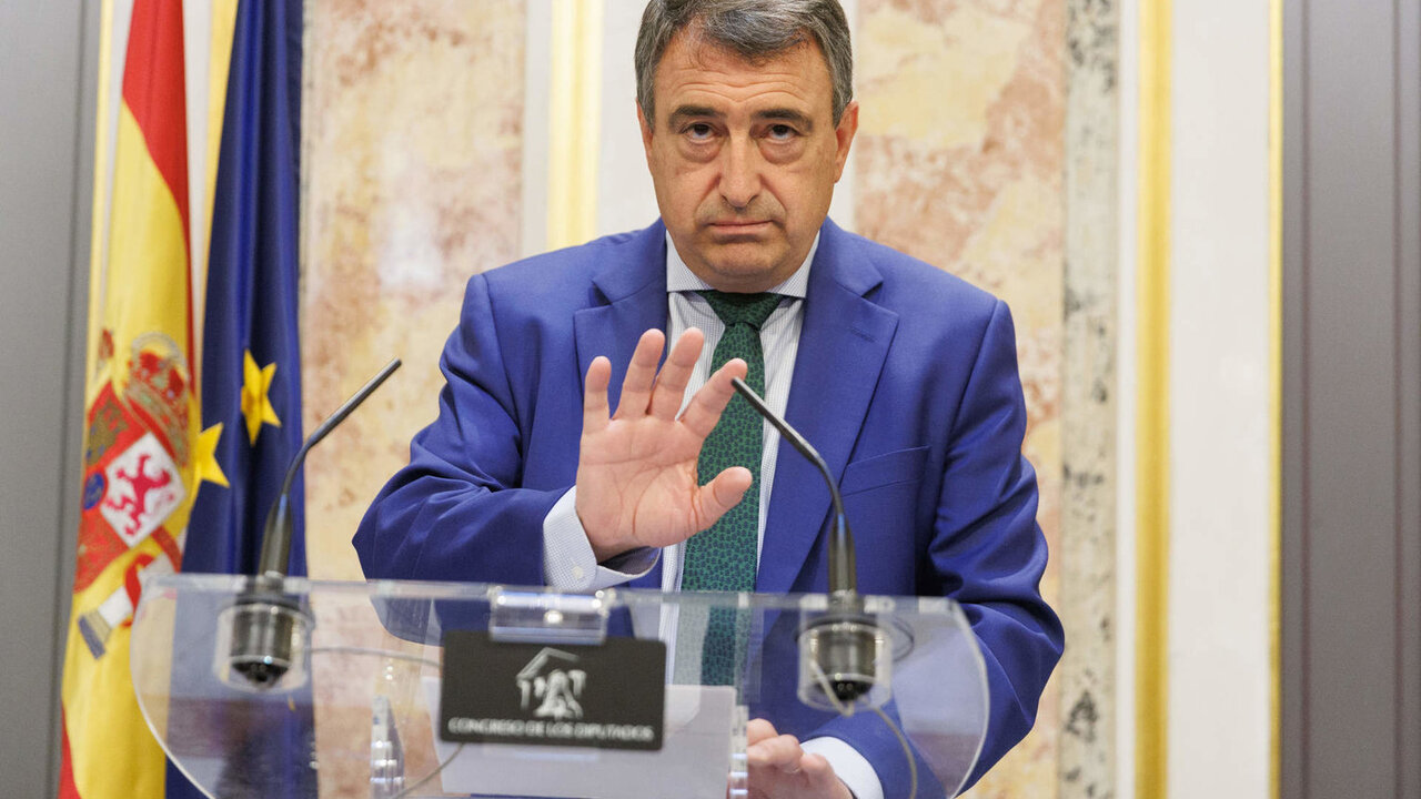 Imagen del portavoz del PNV en el Congreso, Aitor Esteban. 