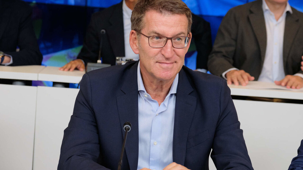 El presidente del Partido Popular, Alberto N&uacute;&ntilde;ez Feij&oacute;o. 