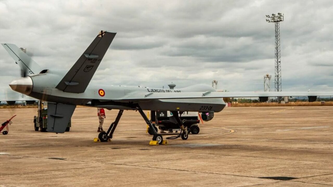 Dron Predator B del Ej&eacute;rcito del Aire (Foto: Flickr Ej&eacute;rcito del Aire).