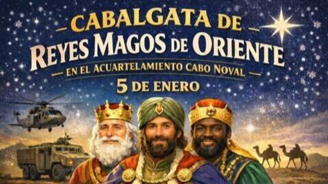 Cartel de la Cabalgata de Reyes.