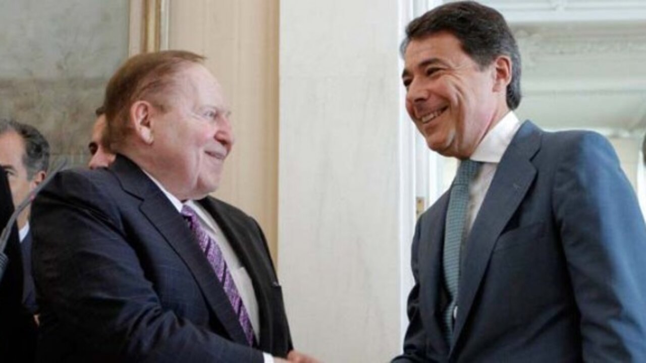 Adelson e Ignacio Gonz&aacute;lez en Madrid.