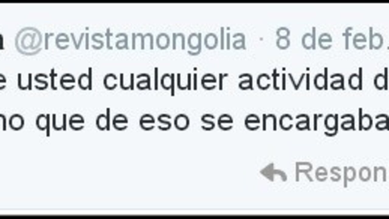 Uno de los tuits que lanz&oacute; la revista Mongolia durante la declaraci&oacute;n de la infanta.