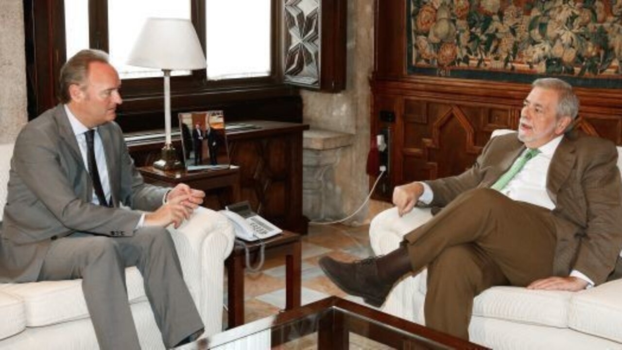 Alberto Fabra se re&uacute;ne con Antonio Beteta.