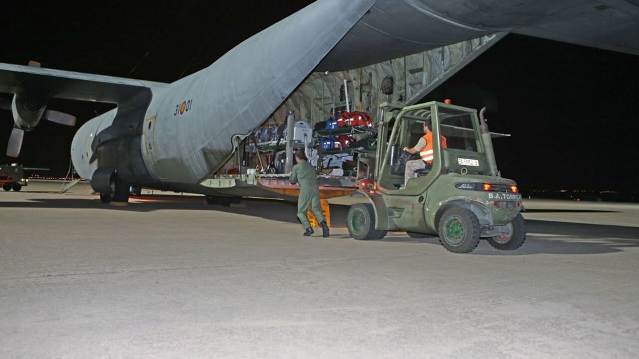 H&eacute;rcules en la base de Torrej&oacute;n.
