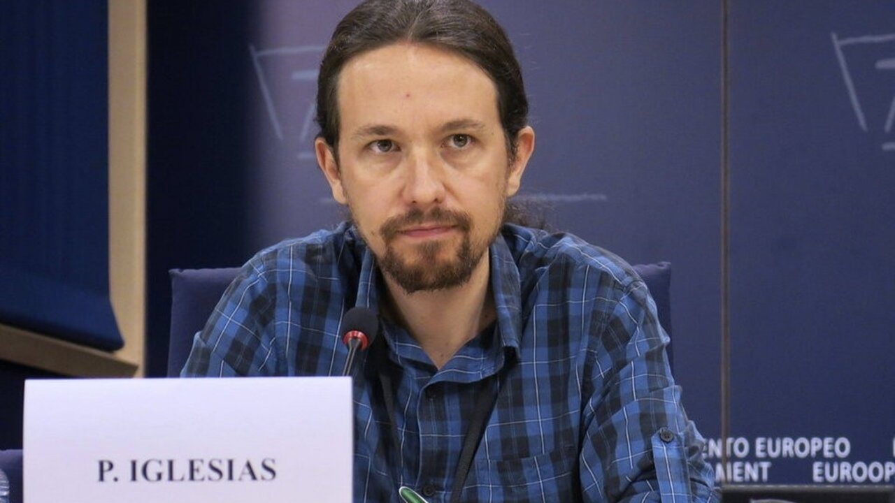 Pablo Iglesias en el Parlamento Europeo.