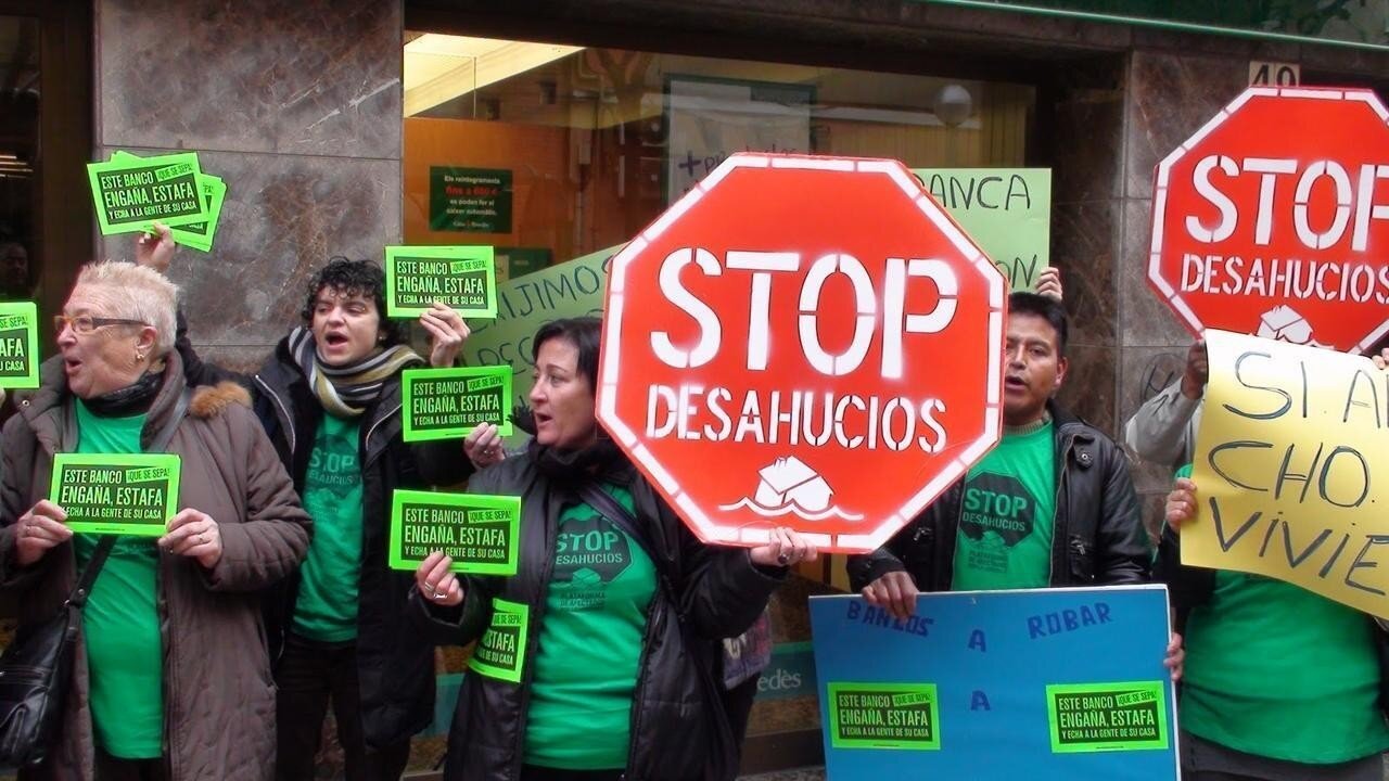 Manifestaci&oacute;n de la Plataforma de Afectados por la Hipoteca.