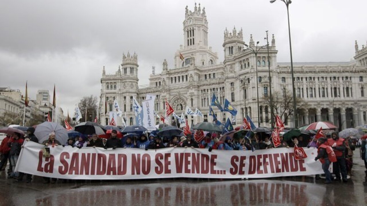 Manifestaci&oacute;n de la marea blanca.