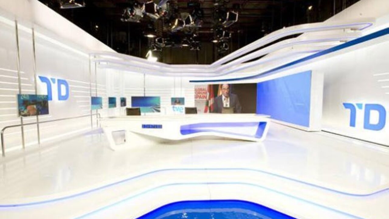 Plat&oacute; del Telediario de TVE.