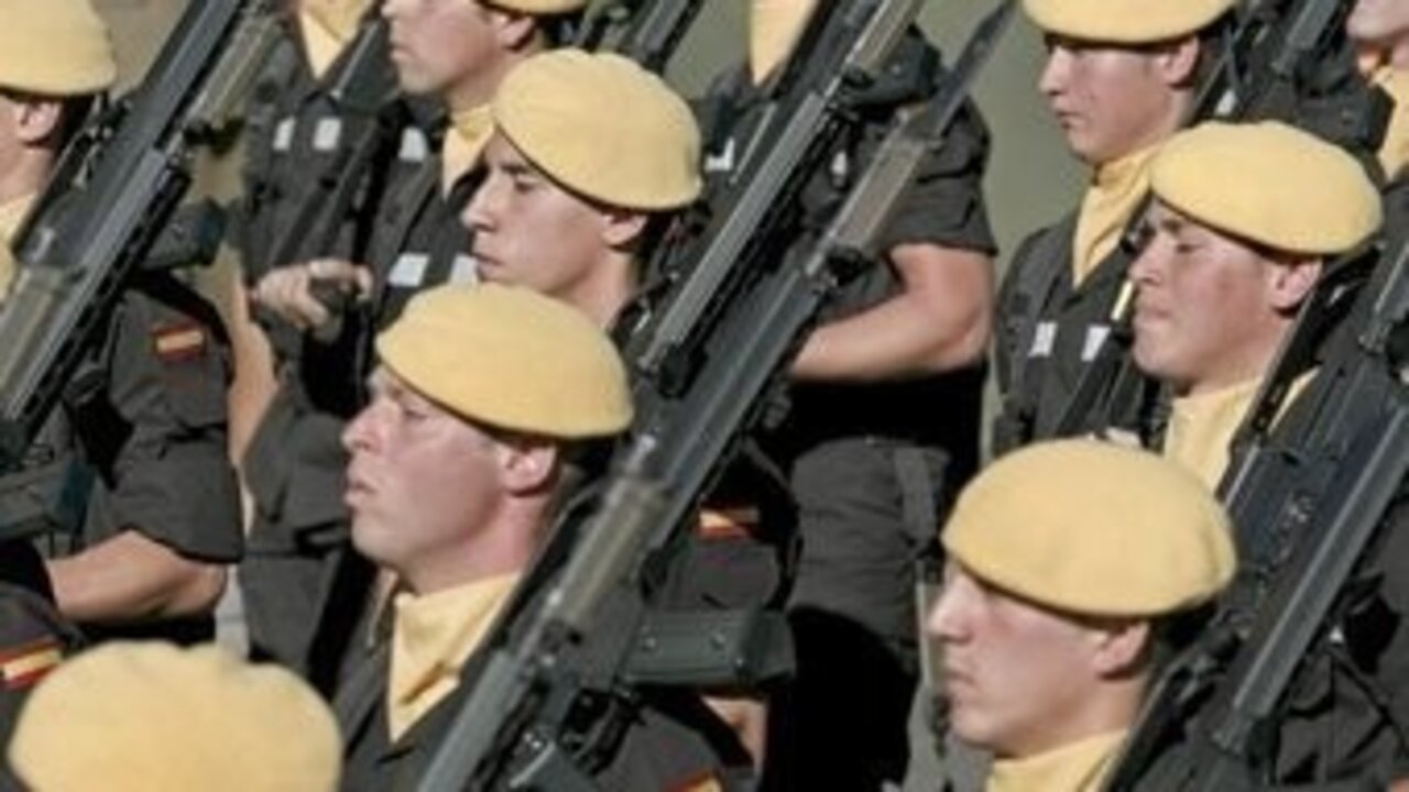 Militares espa&ntilde;oles.