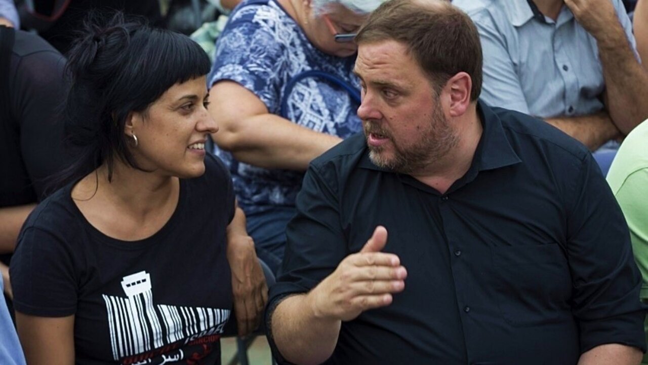 Anna Gabriel y Oriol Junqueras, en una imagen de archivo.