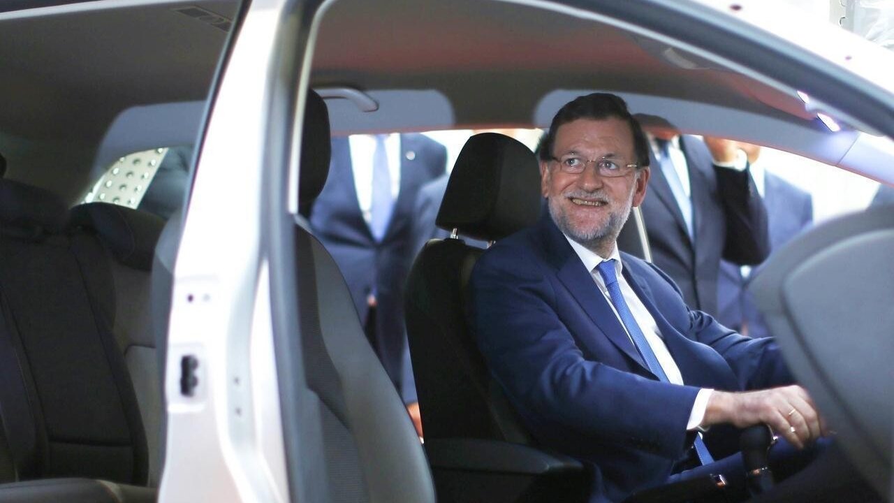 Mariano Rajoy, durante una visita a Seat Martorell.