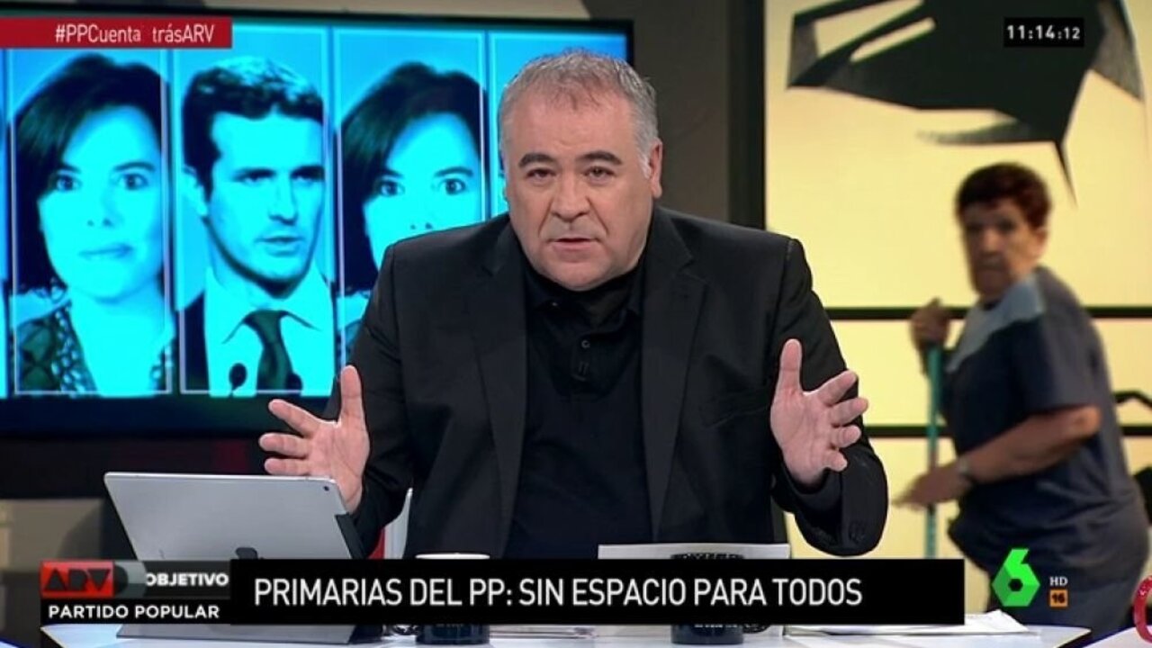 Garc&iacute;a Ferreras durante un programa de Al Rojo Vivo