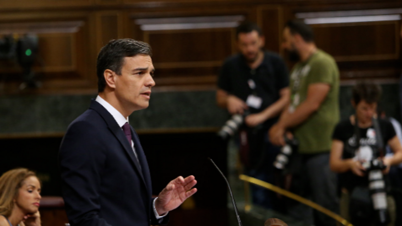 Pedro S&aacute;nchez, en el Congreso.