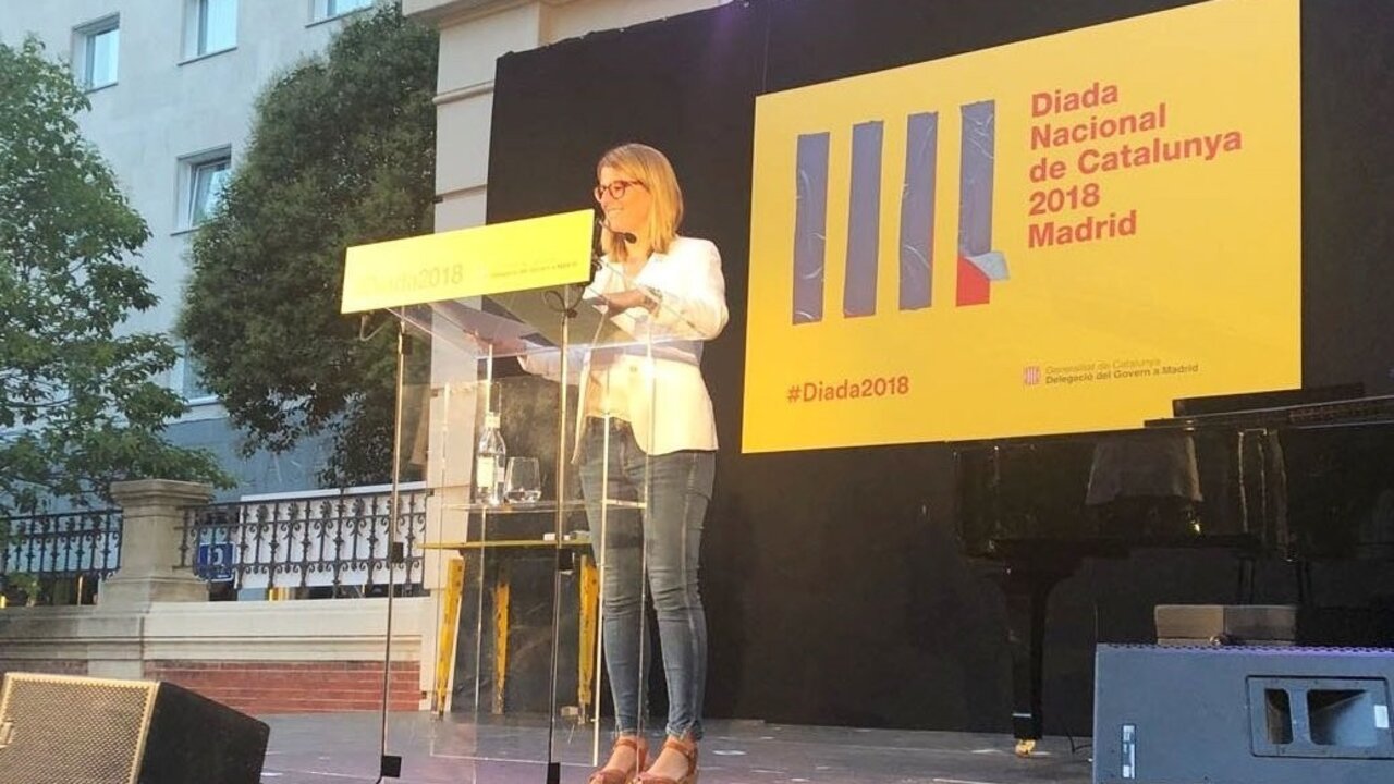 Elsa Artadi, en la Delegaci&oacute;n de la Generalitat en Madrid.