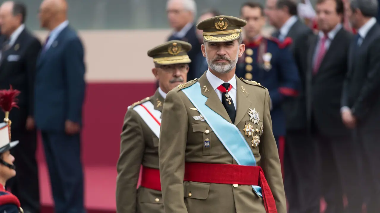 Felipe VI, en el desfile del 12 de octubre de 2018. Álvaro García Fuentes (@alvarogafu)