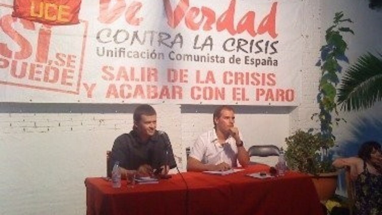 Albert Rivera, en un acto de Unificaci&oacute;n Comunista de Espa&ntilde;a.