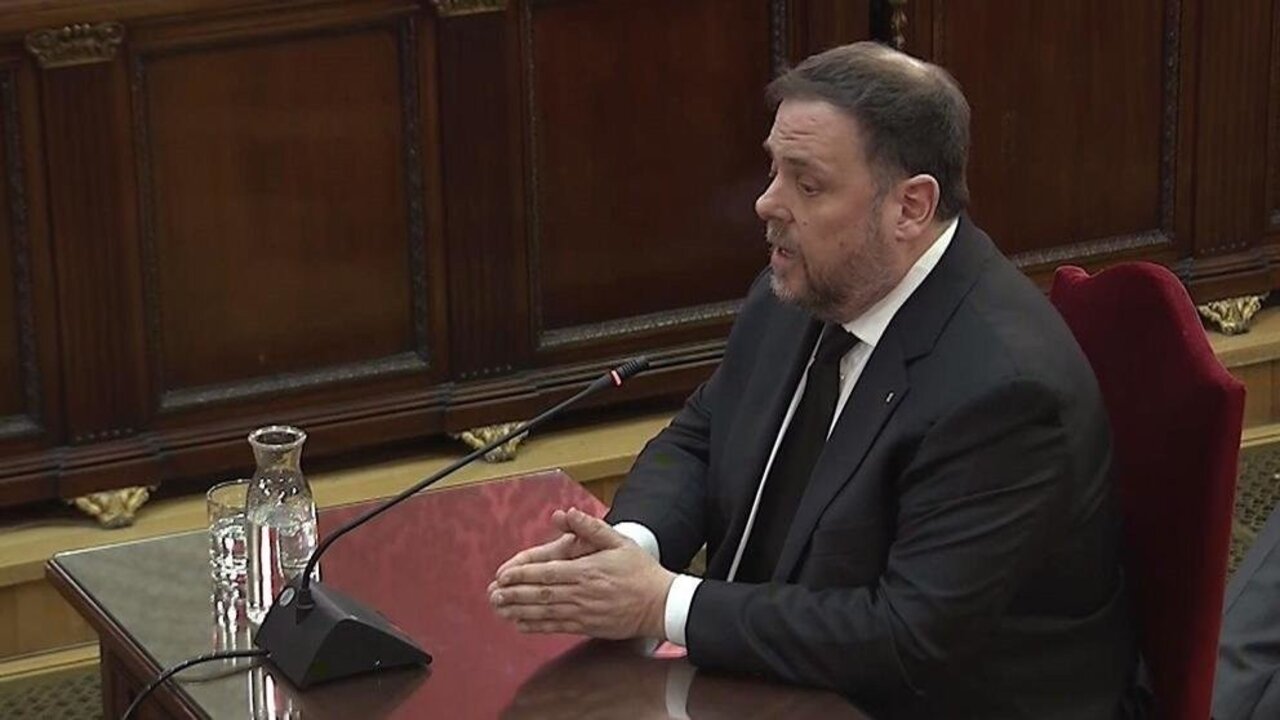 Oriol Junqueras, en el juicio del 1-O.