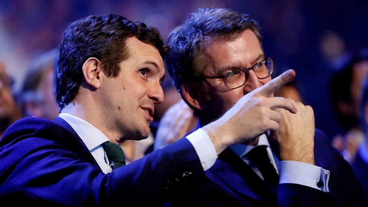 Pablo Casado y Alberto N&uacute;&ntilde;ez Feij&oacute;o.
