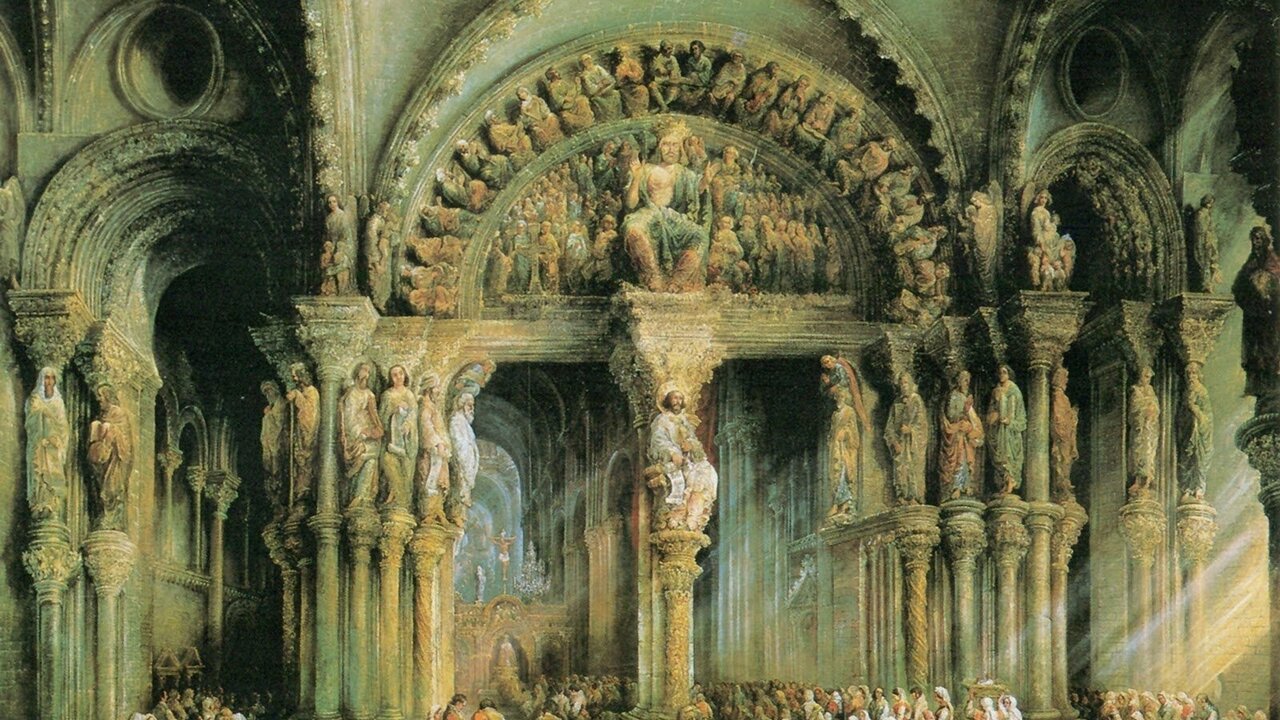 P&oacute;rtico de la Gloria de la catedral de Santiago de Compostela.