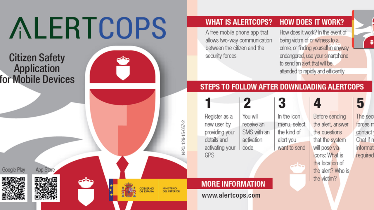 Aplicaci&oacute;n de AlertCops.