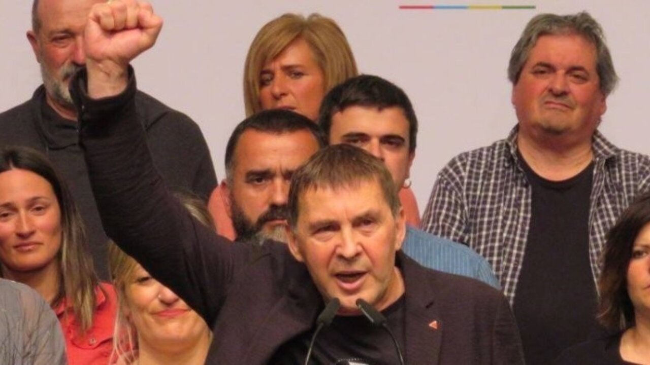 Arnaldo Otegi, en un acto de EH Bildu.