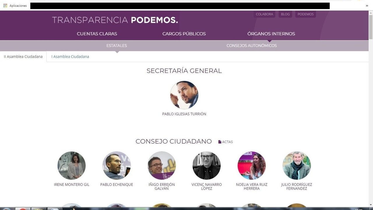 Portal de Transparencia de Podemos
