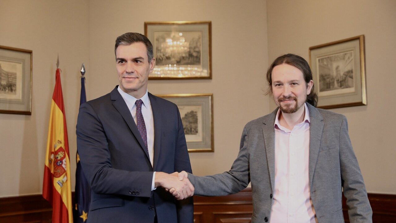 Imagen de Pedro S&aacute;nchez y Pablo Iglesias el 12 de Noviembre de 2019 en el Congreso de los Diputados