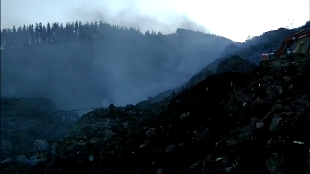 El incendio en el vertedero de Zaldibar.