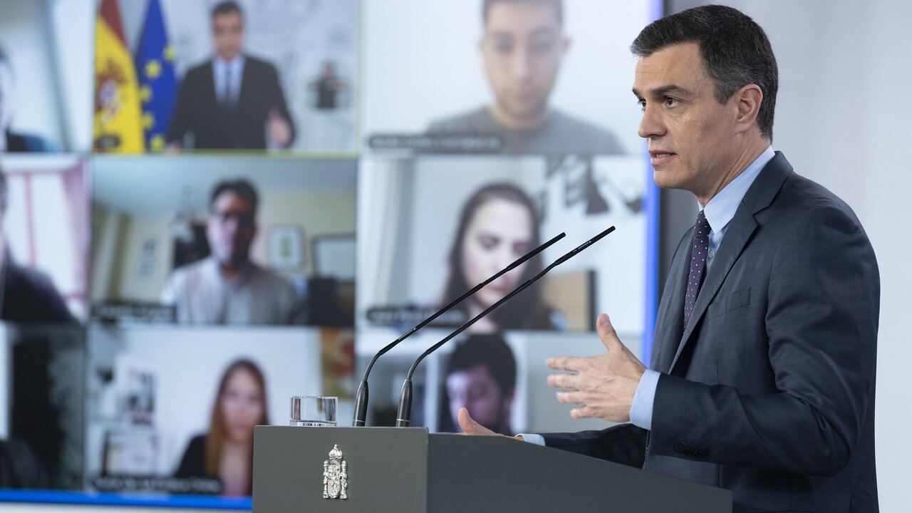 Rueda de prensa de Pedro S&aacute;nchez
